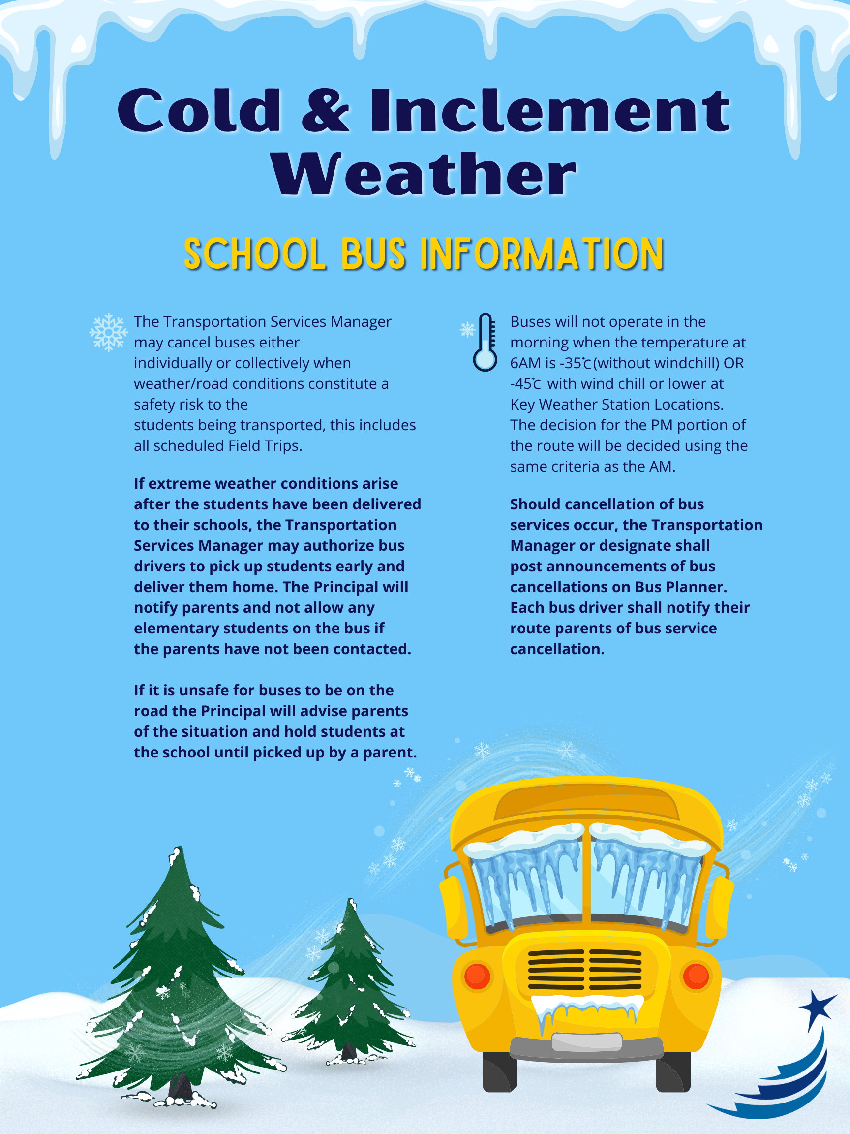 Cold & Inclement Weather Information